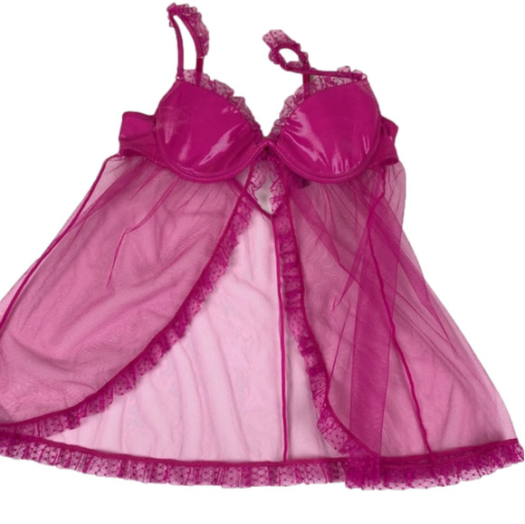LOVE by La Senza Pink Babydoll - Picture 1 of 8